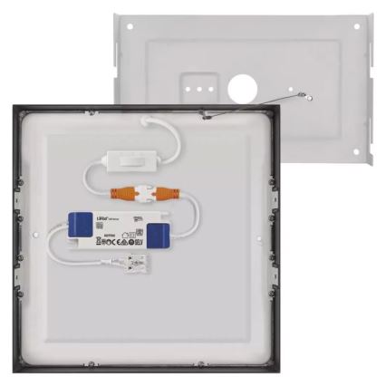 LED Lubinis šviestuvas NEXXO LED/21W/230V 3000/3500/4000K 22,5x22,5 cm juodas