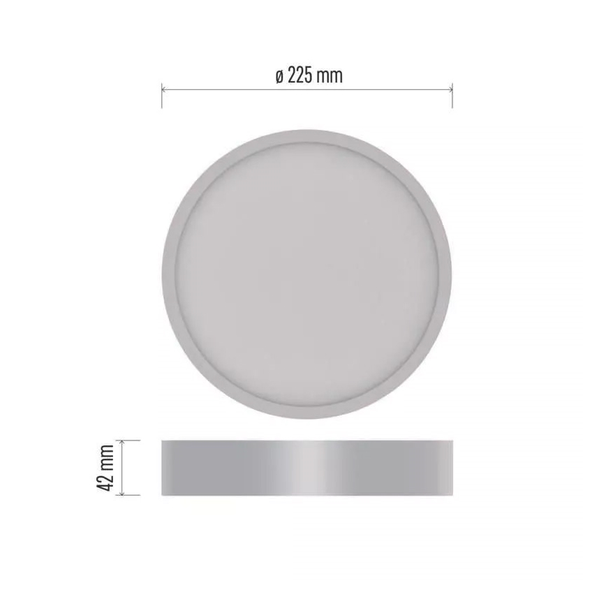 LED Lubinis šviestuvas NEXXO LED/21W/230V 3000/3500/4000K d. 22,5 cm baltos spalvos