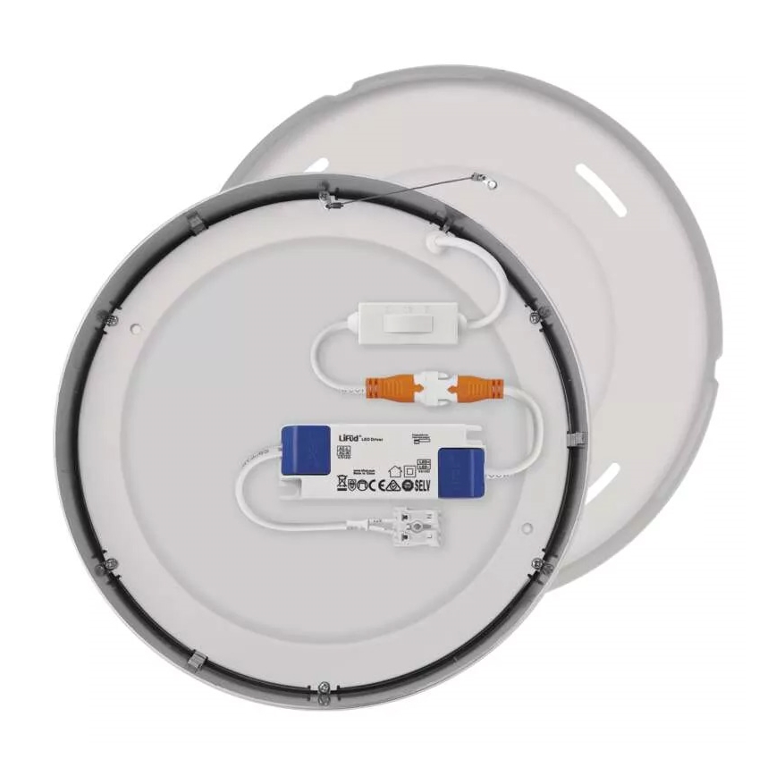 LED lubinis šviestuvas NEXXO LED/21W/230V 3000/3500/4000K diametras 22,5 cm blizgus chromas