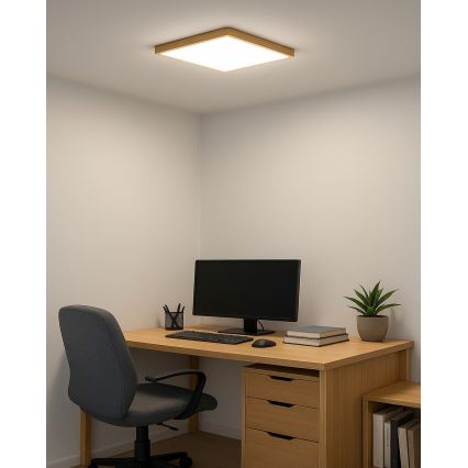 LED lubinis šviestuvas LED/24W/230V 3000/4000/6500K 30x30 cm smėlinė