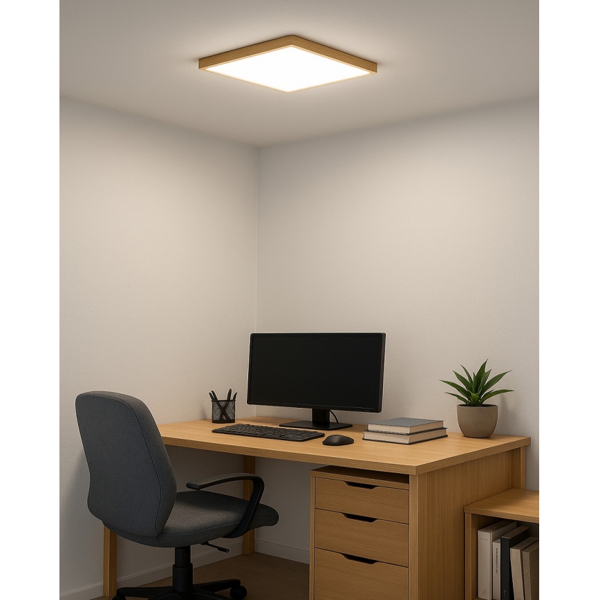 LED lubinis šviestuvas LED/24W/230V 3000/4000/6500K 30x30 cm smėlinė
