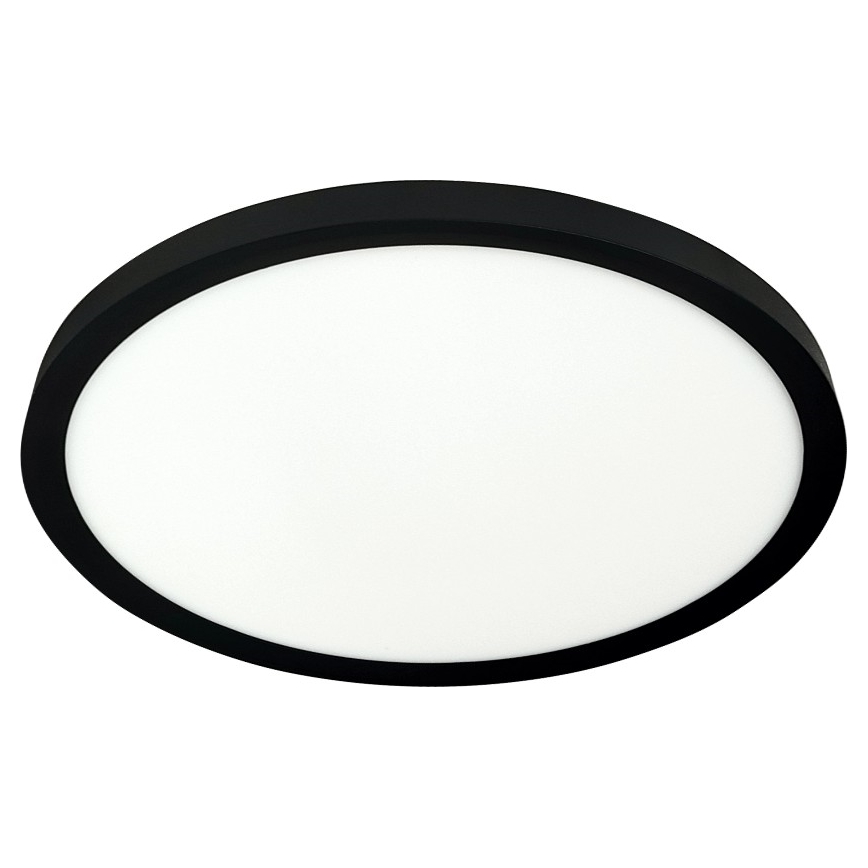 LED lubinis šviestuvas LED/24W/230V 3000/4000/6500K skersmuo 30 cm juodas