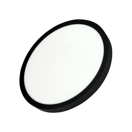 LED lubinis šviestuvas LED/24W/230V 3000/4000/6500K skersmuo 30 cm juodas