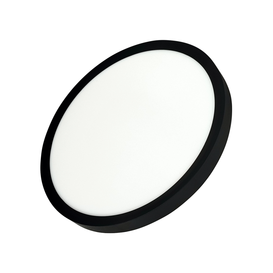 LED lubinis šviestuvas LED/24W/230V 3000/4000/6500K skersmuo 30 cm juodas