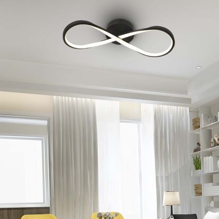 LED lubinis šviestuvas LED/24W/230V 3000K juoda