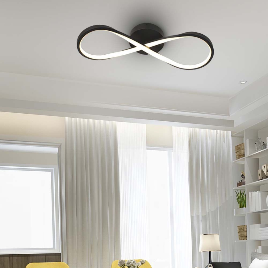 LED lubinis šviestuvas LED/24W/230V 3000K juoda