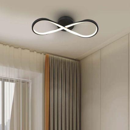 LED lubinis šviestuvas LED/24W/230V 3000K juoda