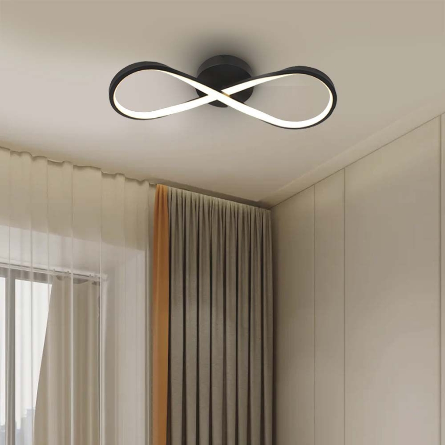 LED lubinis šviestuvas LED/24W/230V 3000K juoda