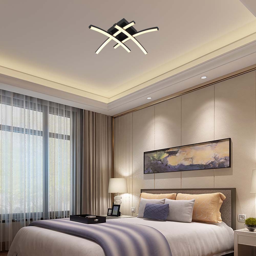 LED lubinis šviestuvas LED/24W/230V 3000K juoda