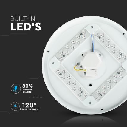 LED Lubinis šviestuvas LED/24W/230V 35cm 3000K/4000K/6400K