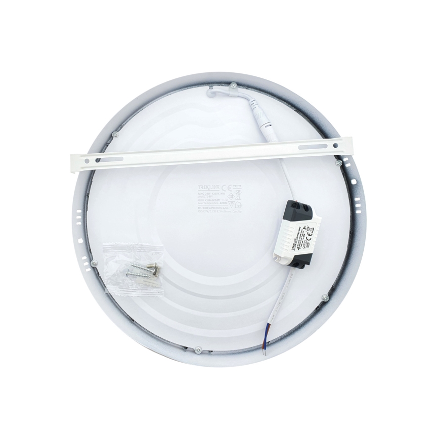 LED lubinis šviestuvas LED/24W/230V 4200K diametras 28,5 cm balta