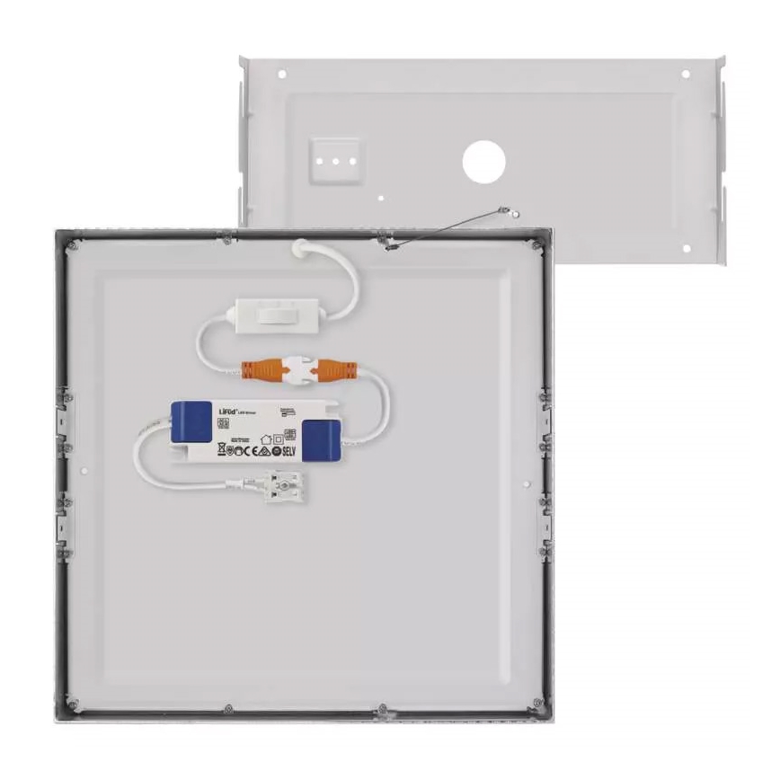 LED lubinis šviestuvas NEXXO LED/28,5W/230V 3000/3500/4000K 30x30 cm matinis chromas