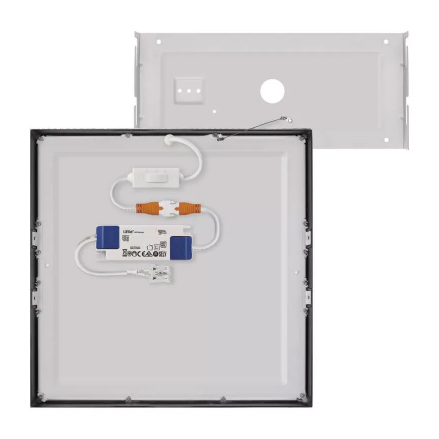 LED Lubinis šviestuvas NEXXO LED/28,5W/230V 3000/3500/4000K 30x30 cm juodas