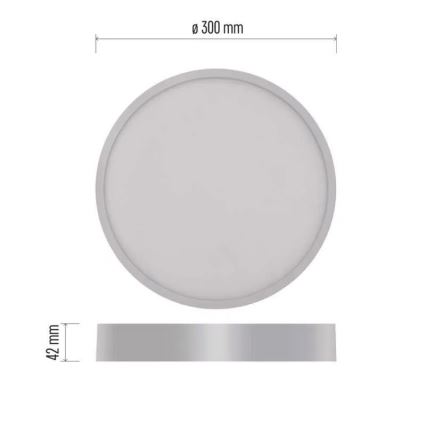 LED Lubinis šviestuvas NEXXO LED/28,5W/230V 3000/3500/4000K d. 30 cm baltos spalvos