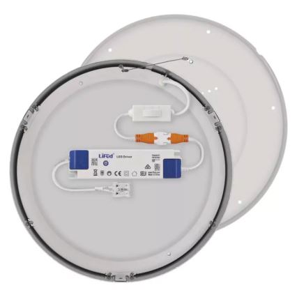 LED lubinis šviestuvas NEXXO LED/28,5W/230V 3000/3500/4000K diametras 30 cm blizgus chromas