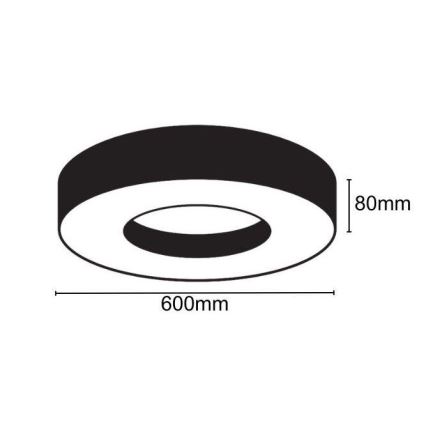 LED lubinis šviestuvas LED/30W/230V 4000K diametras 60 cm
