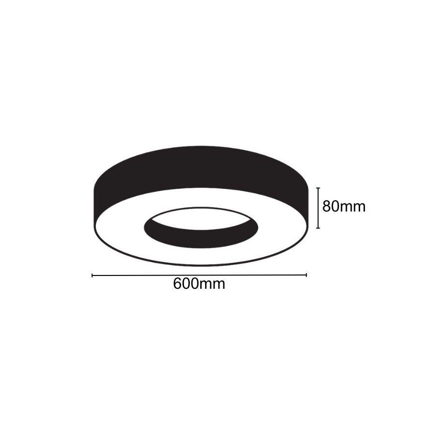LED lubinis šviestuvas LED/30W/230V 4000K diametras 60 cm