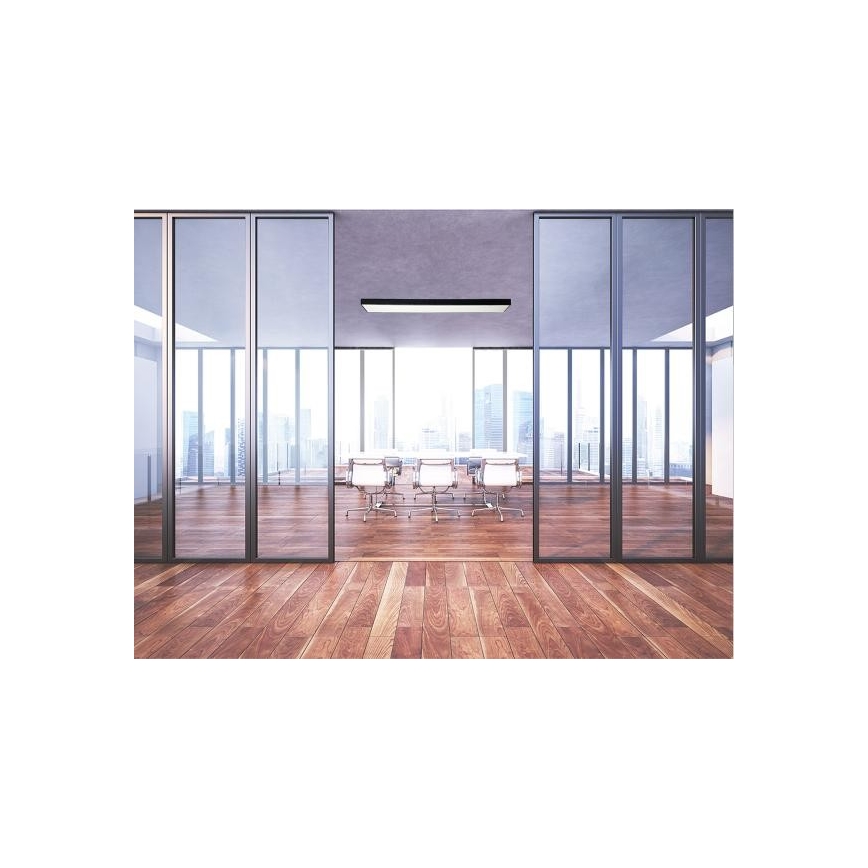 LED lubinis šviestuvas LED/32W/230V 4000K 120x13 cm juoda
