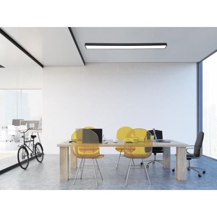 LED lubinis šviestuvas LED/32W/230V 4000K 120x7 cm juoda