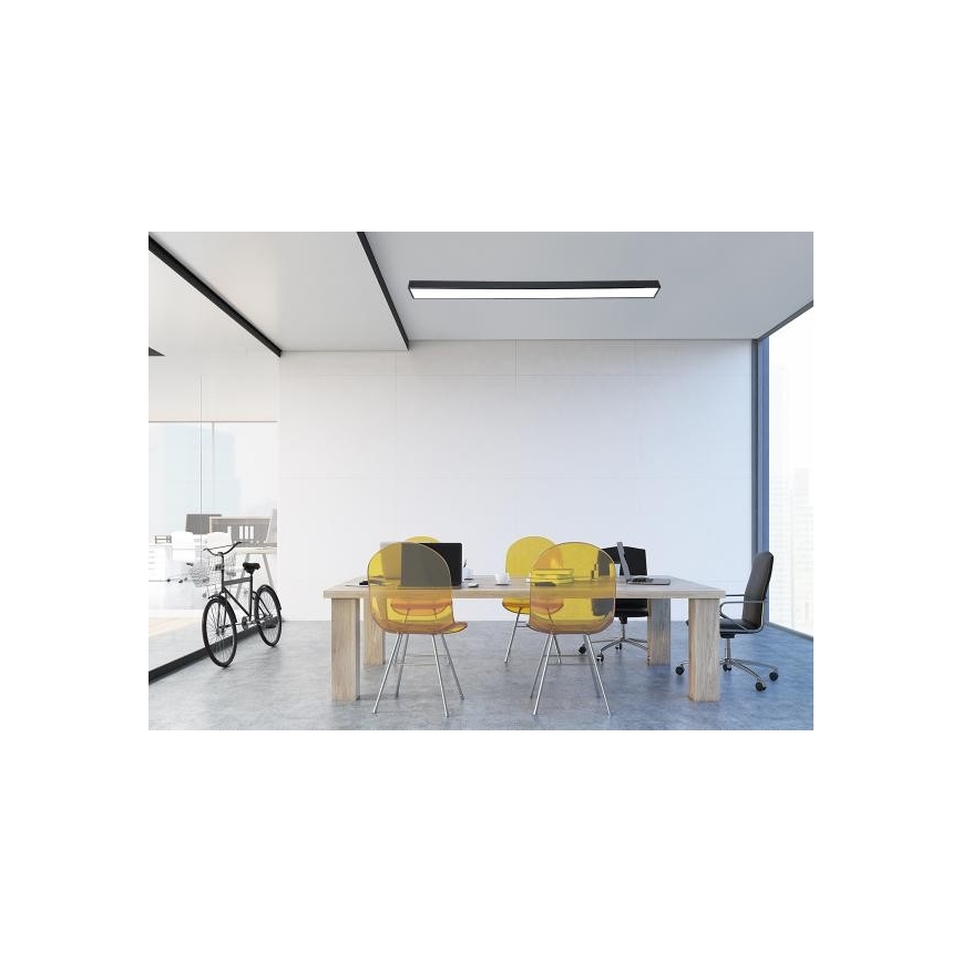 LED lubinis šviestuvas LED/32W/230V 4000K 120x7 cm juoda