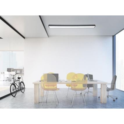 LED lubinis šviestuvas LED/32W/230V 4000K 120x7 cm juoda