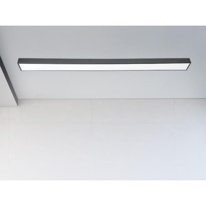 LED lubinis šviestuvas LED/32W/230V 4000K 120x7 cm juoda