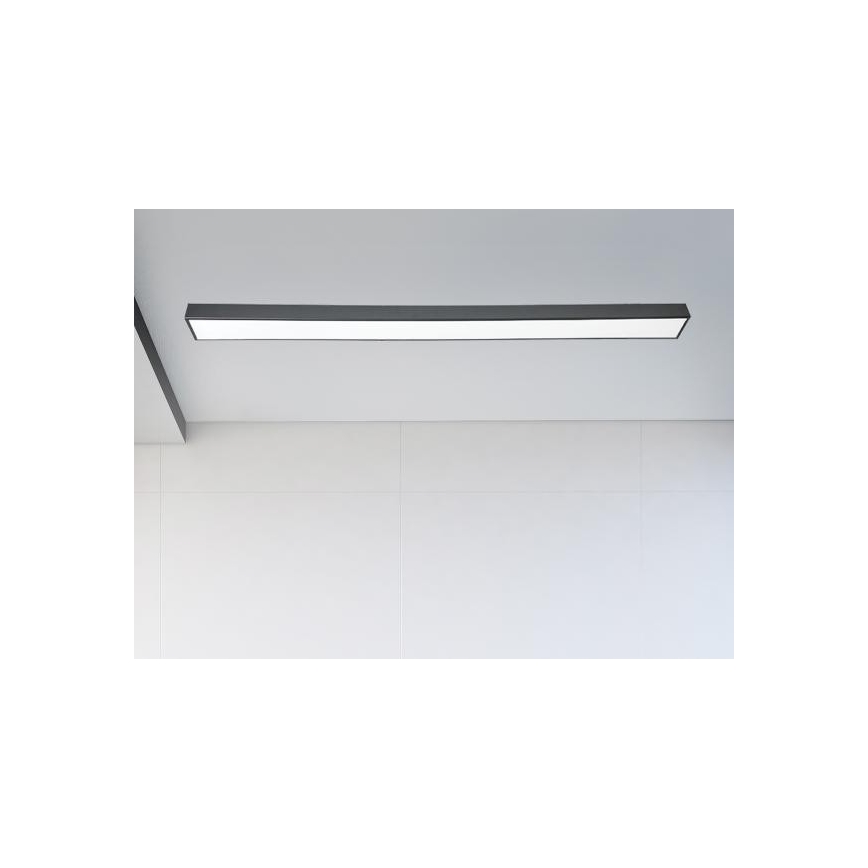 LED lubinis šviestuvas LED/32W/230V 4000K 120x7 cm juoda