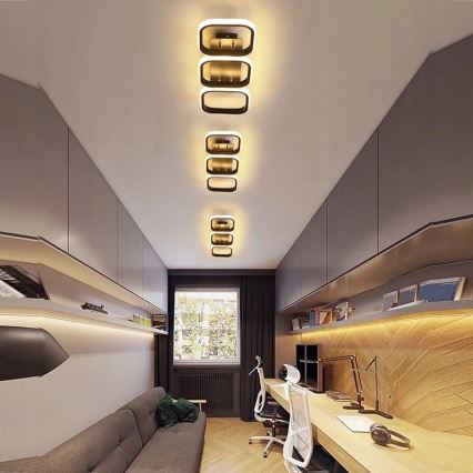 LED lubinis šviestuvas LED/33W/230V juodas