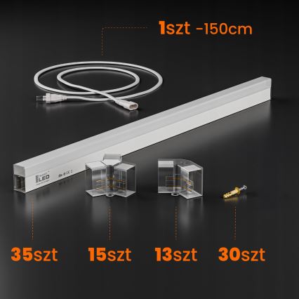 LED lubinis šviestuvas HEXAGON LED/350W/85-265V 6500K 313x298 cm CRI 90 IP54 balta