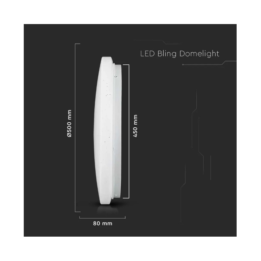 LED Lubinis šviestuvas LED/36W/230V d. 50 cm 3000/4000/6400K