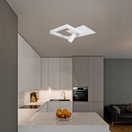 LED lubinis šviestuvas LED/38W/230V + 1xGU10/30W baltas