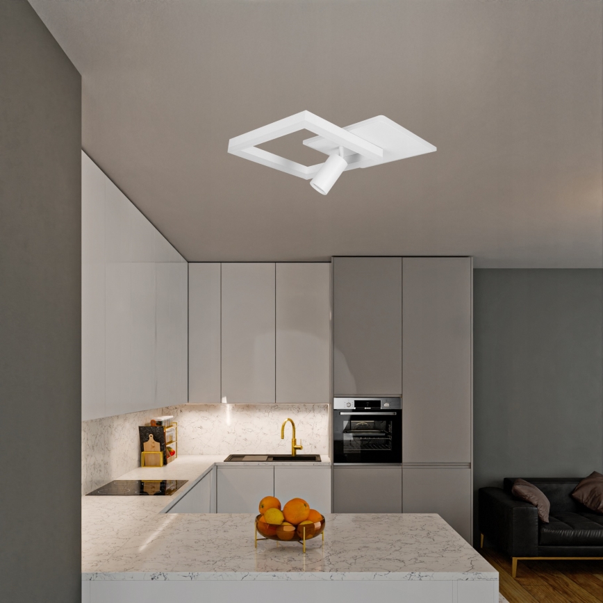 LED lubinis šviestuvas LED/38W/230V + 1xGU10/30W baltas