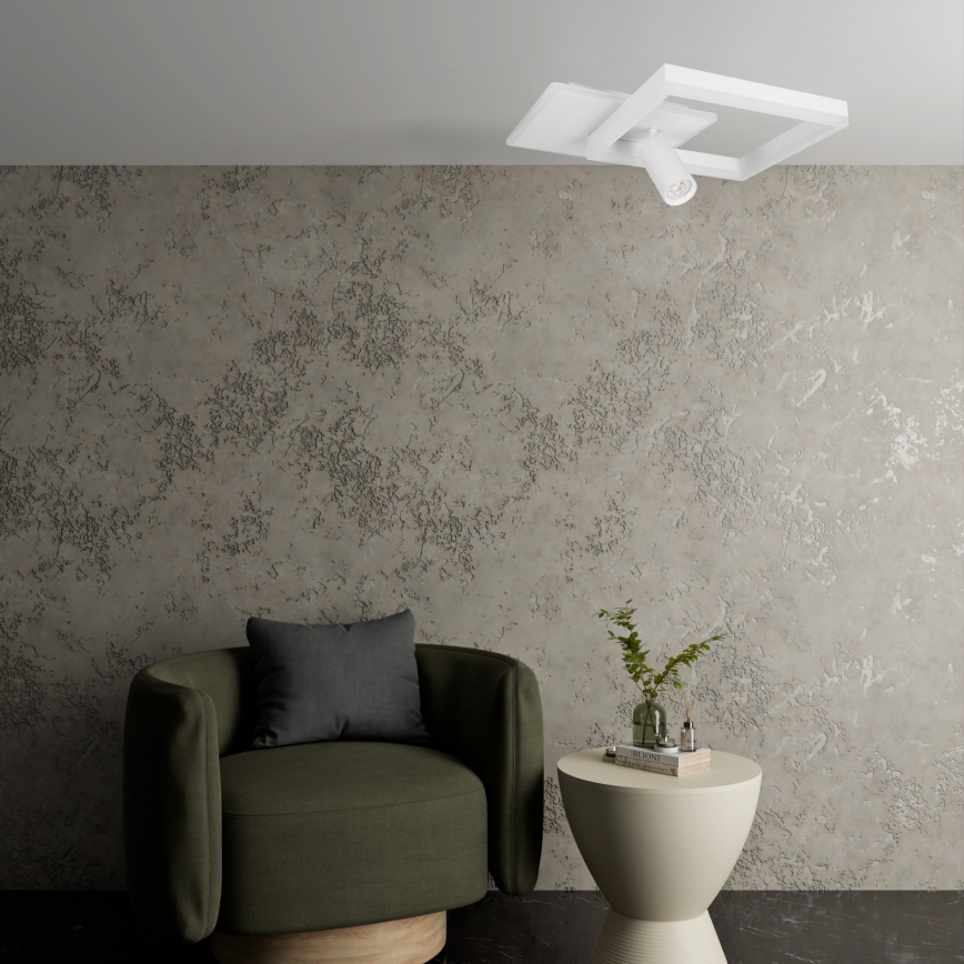 LED lubinis šviestuvas LED/38W/230V + 1xGU10/30W baltas