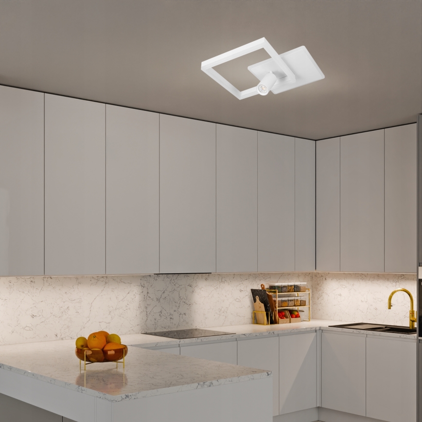 LED lubinis šviestuvas LED/38W/230V + 1xGU10/30W baltas