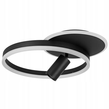 LED lubinis šviestuvas LED/38W/230V + 1xGU10/30W juodas