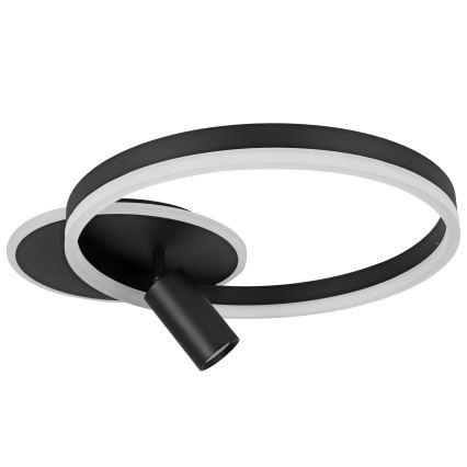 LED lubinis šviestuvas LED/38W/230V + 1xGU10/30W juodas