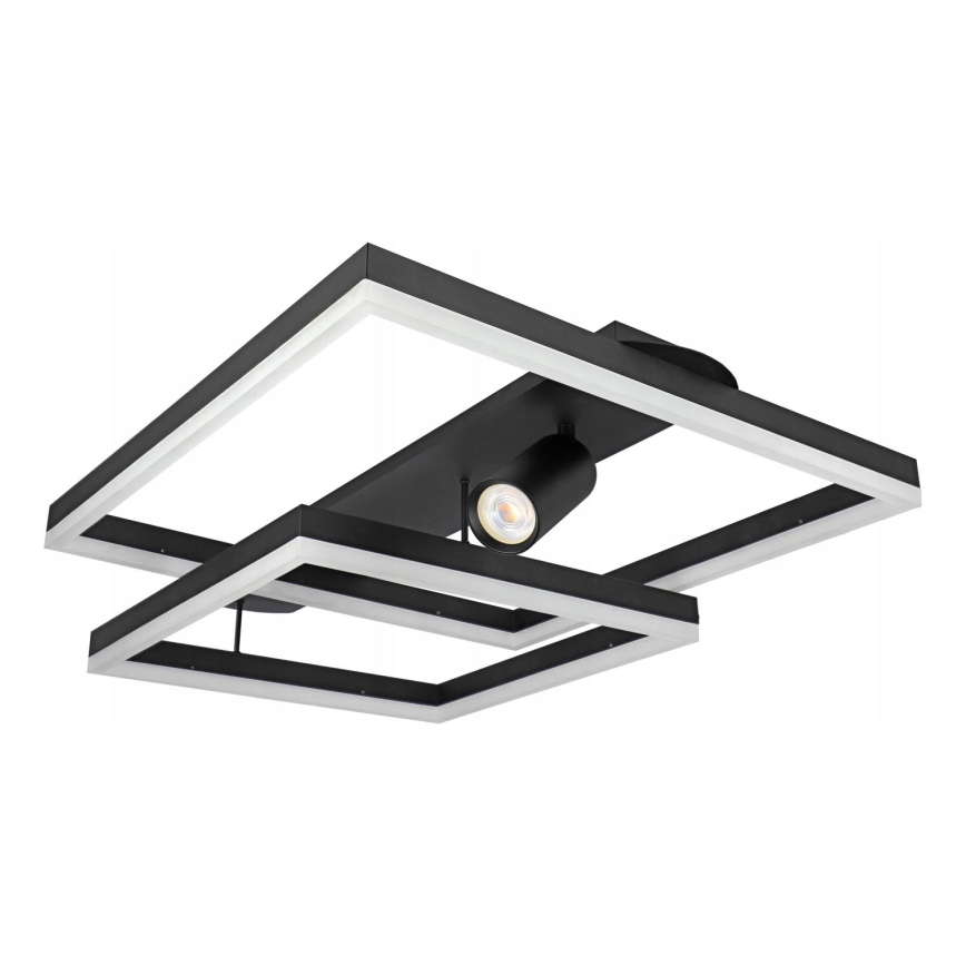 LED lubinis šviestuvas LED/38W/230V + 1xGU10/30W juodas