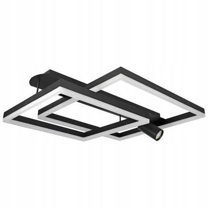 LED lubinis šviestuvas LED/38W/230V + 1xGU10/30W juodas