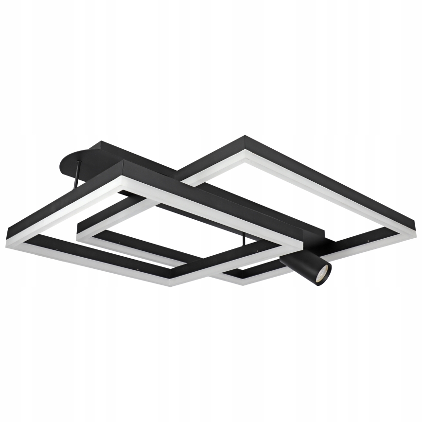 LED lubinis šviestuvas LED/38W/230V + 1xGU10/30W juodas