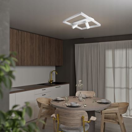 LED lubinis šviestuvas LED/38W/230V + 2xGU10/30W baltas