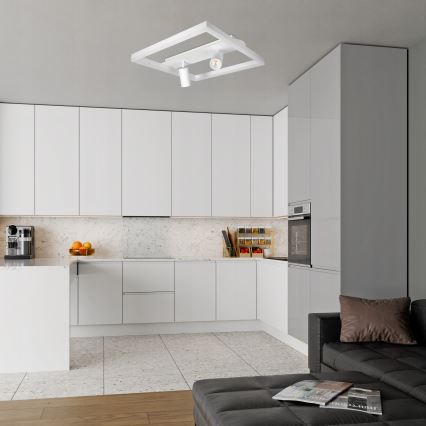 LED lubinis šviestuvas LED/38W/230V + 2xGU10/30W baltas