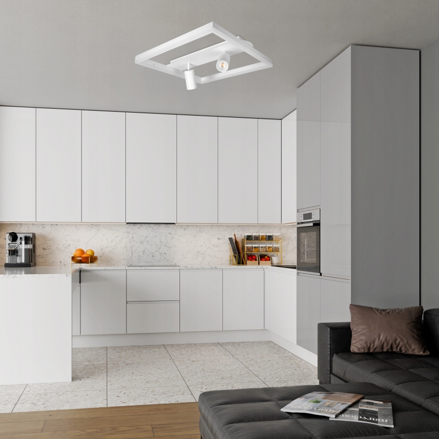 LED lubinis šviestuvas LED/38W/230V + 2xGU10/30W baltas