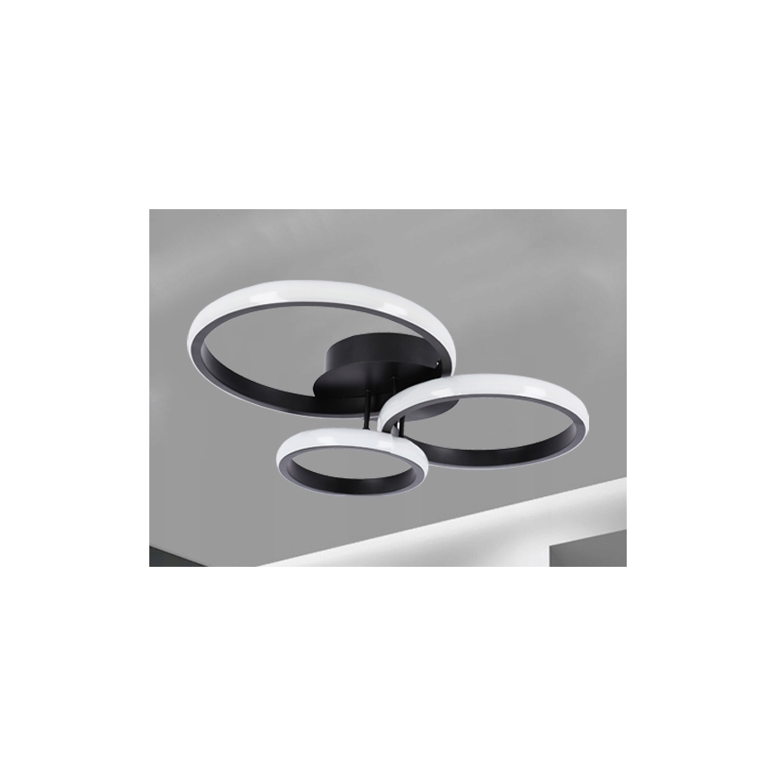 LED lubinis šviestuvas LED/38W/230V juodas