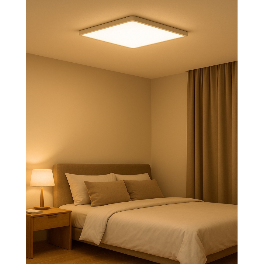 LED lubinis šviestuvas LED/40W/230V 3000/4000/6500K 50x50 cm balta