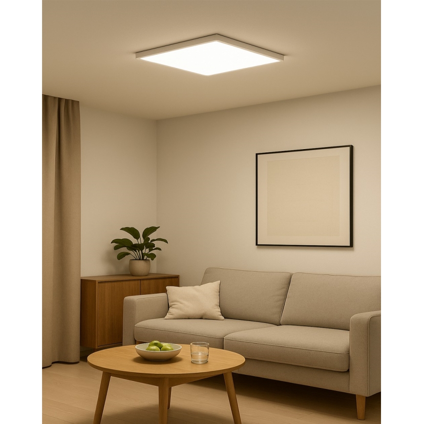 LED lubinis šviestuvas LED/40W/230V 3000/4000/6500K 50x50 cm balta