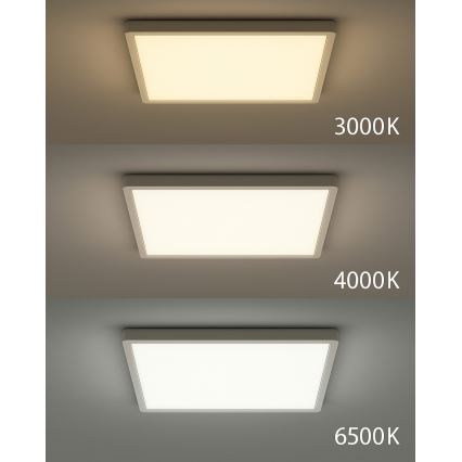 LED lubinis šviestuvas LED/40W/230V 3000/4000/6500K 50x50 cm balta