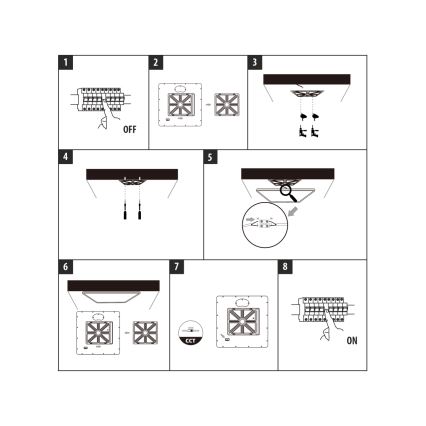 LED lubinis šviestuvas LED/40W/230V 3000/4000/6500K 50x50 cm balta