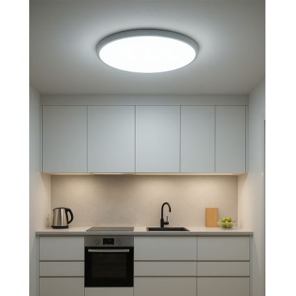 LED lubinis šviestuvas LED/40W/230V 3000/4000/6500K skersmuo 50 cm baltas