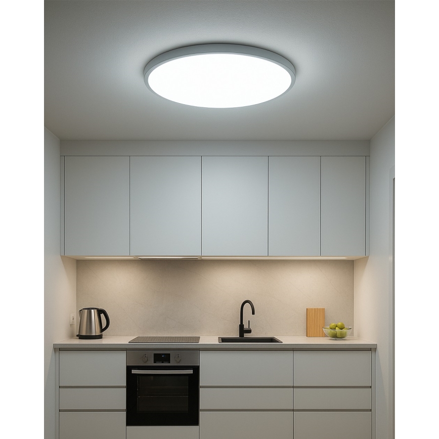 LED lubinis šviestuvas LED/40W/230V 3000/4000/6500K skersmuo 50 cm baltas