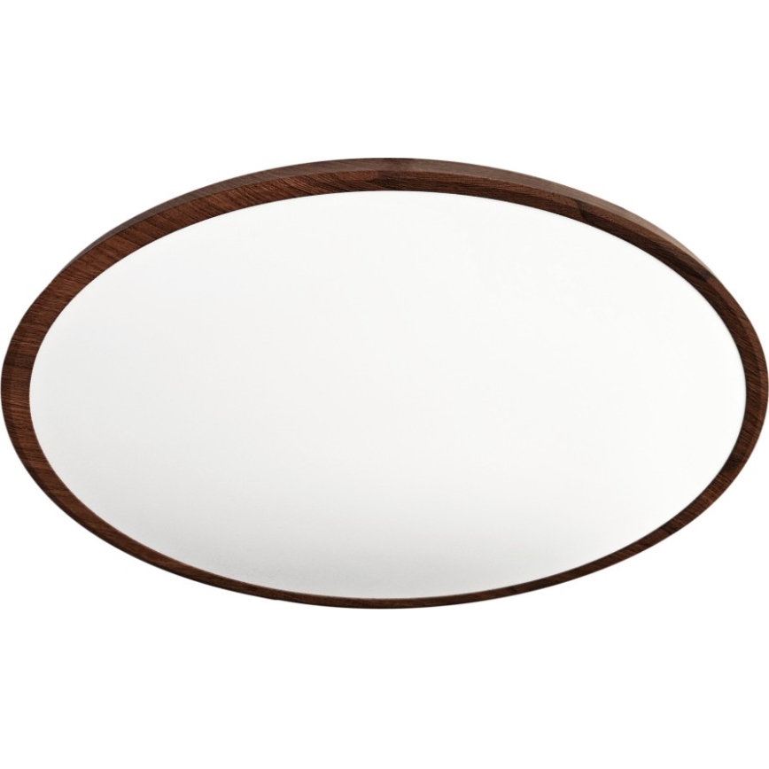 LED lubinis šviestuvas LED/40W/230V 3000/4000/6500K Ø 50 cm rudos spalvos